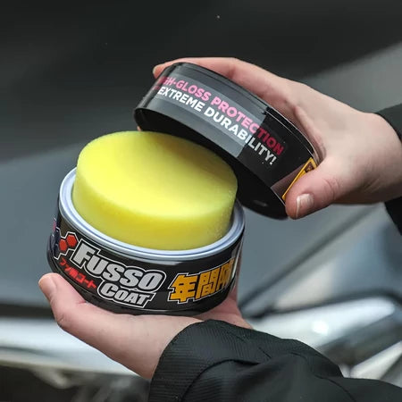 Cera Automotiva Fusso Coat Black Soft99 | Proteção e Brilho por 12 Meses