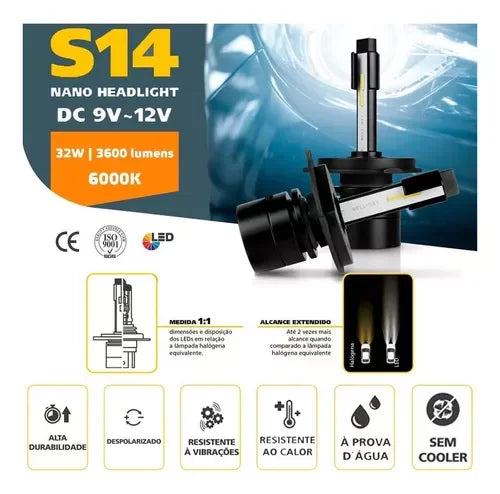 Detalhes e Especificações LED S14 NANO