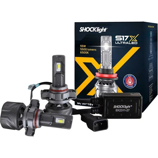 Kit de Lâmpadas LED Shocklight S17X para farol automotivo