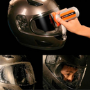 Uso do Glaco Blave Soft99 em viseira de capacete de motociclista