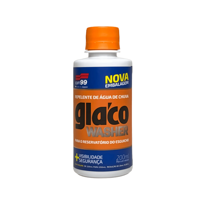 Frontal do Glaco Washer 200ml Soft99 repelente de água automotivo