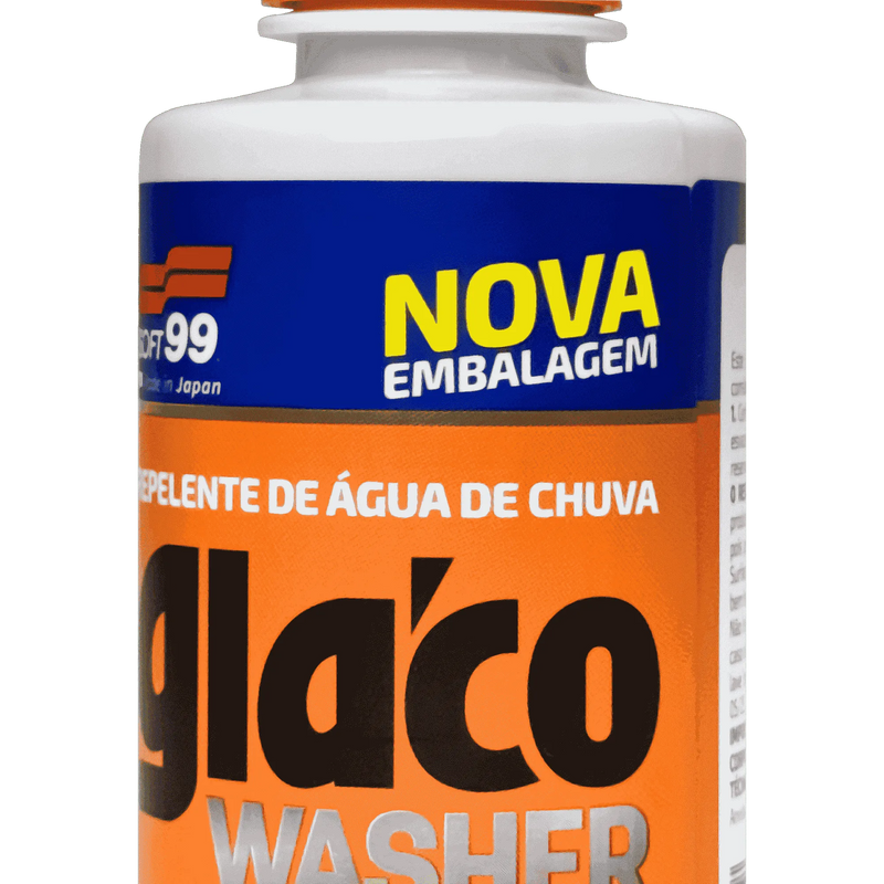 Rótulo do Glaco Washer 200ml Soft99 para reservatório do esguicho