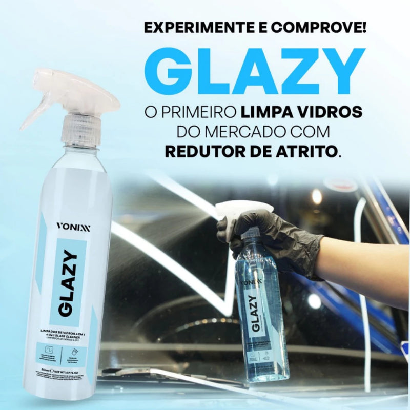 Limpa vidros Glazy Vonixx 4 em 1 com redutor de atrito durante a limpeza
