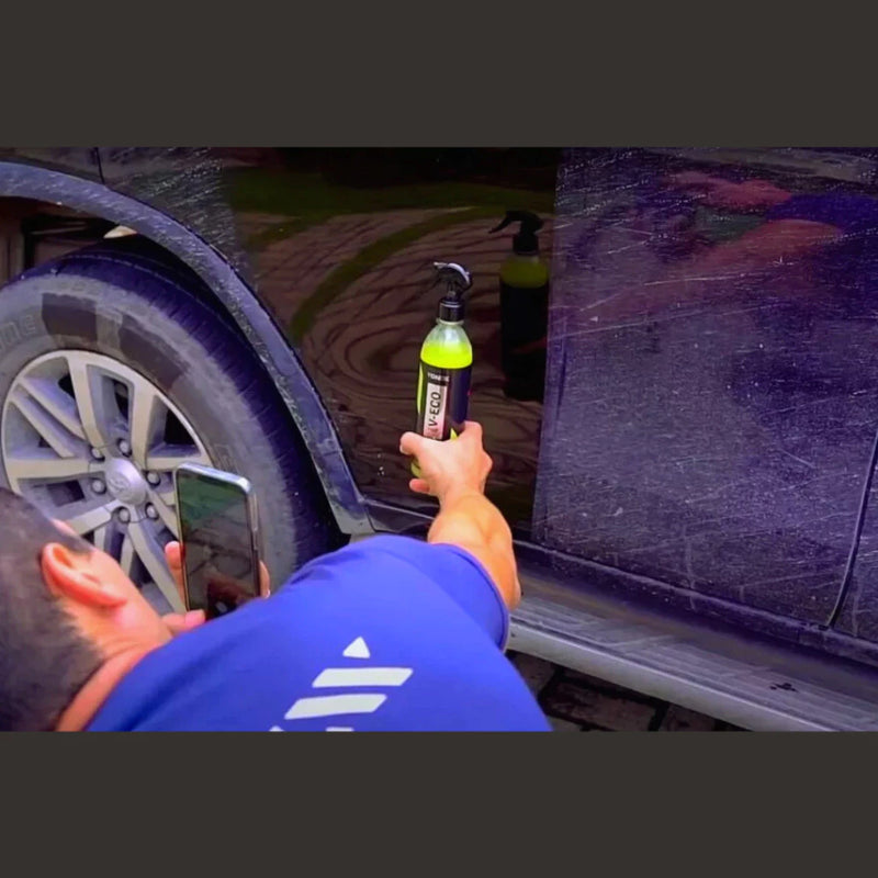 Resultado antes e depois da lavagem ecológica Vonixx