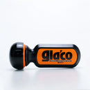 Detalhe da aplicação do Ultra Glaco Fusso 12 Meses Soft99 no para-brisa